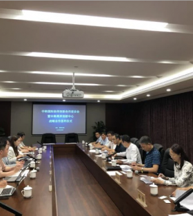西安经开区管委会副主任蔺建文接待韩国启明大学朴昌一教授一行